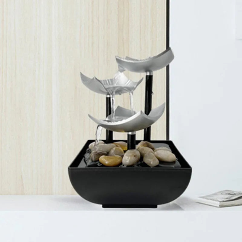 Tabletop Water Fountain-Zen Indoor Decor for Office & Home