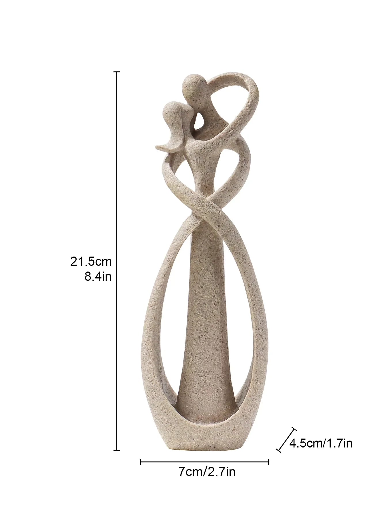 Elegant Embrace Couple Sculpture – Nordic Style Resin Art for Home & Office Decor