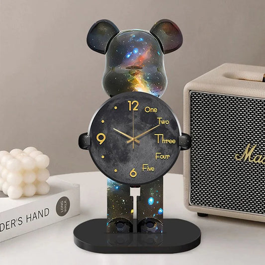 Cartoon Character Modern Alarm Clock – Cute Decorative Clock for Kids Room & Study