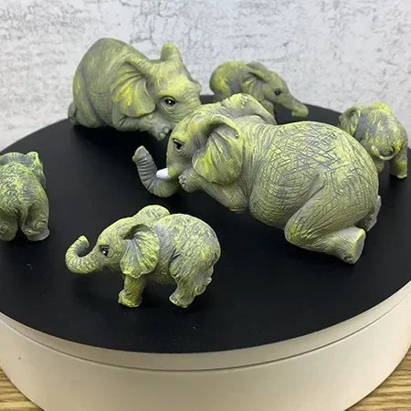 Resin Elephant Climbing Wall Ornament – Creative Hanging Home Decor for Shelf, Frame & Edge Display