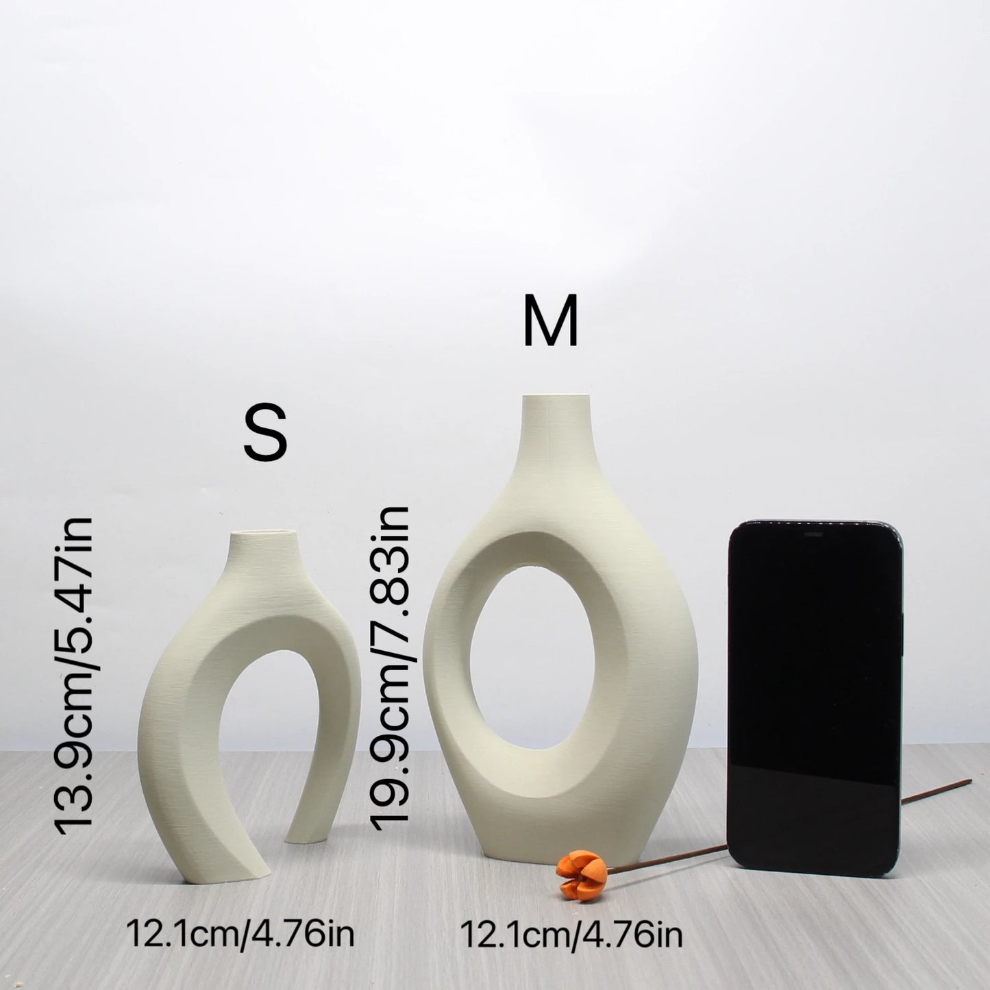 Bohemian Style Ceramic Art Vases – Elegant Decorative Vase Set for Home & Office