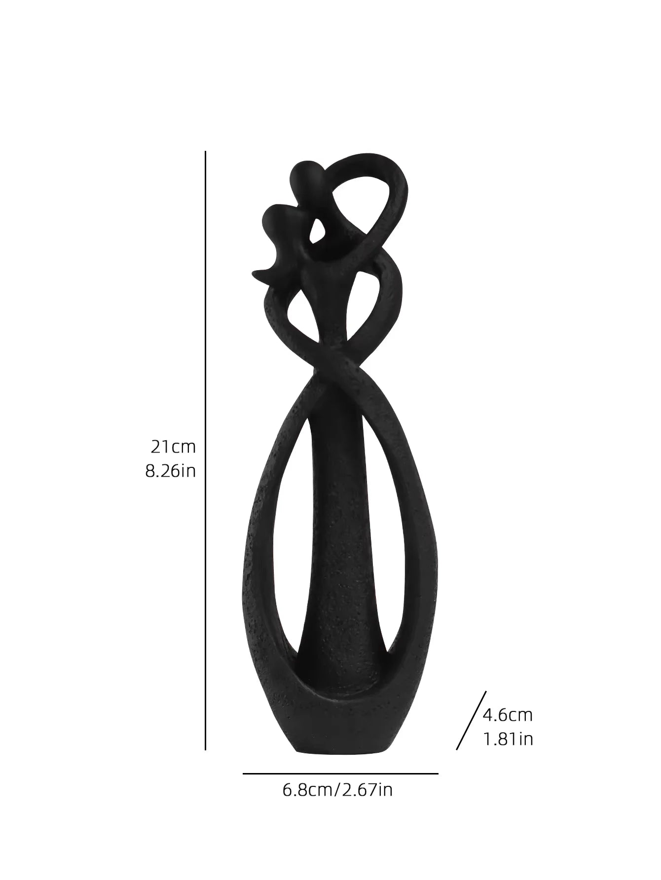 Elegant Embrace Couple Sculpture – Nordic Style Resin Art for Home & Office Decor