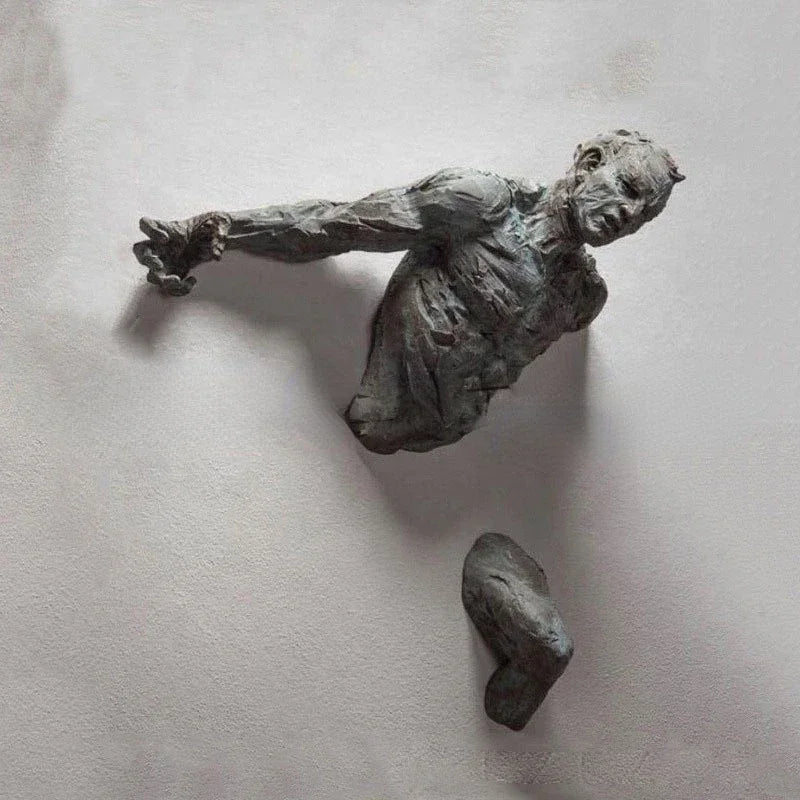 Handcrafted Wall Man Sculpture – Bold & Artistic Wall Decor for Modern Homes