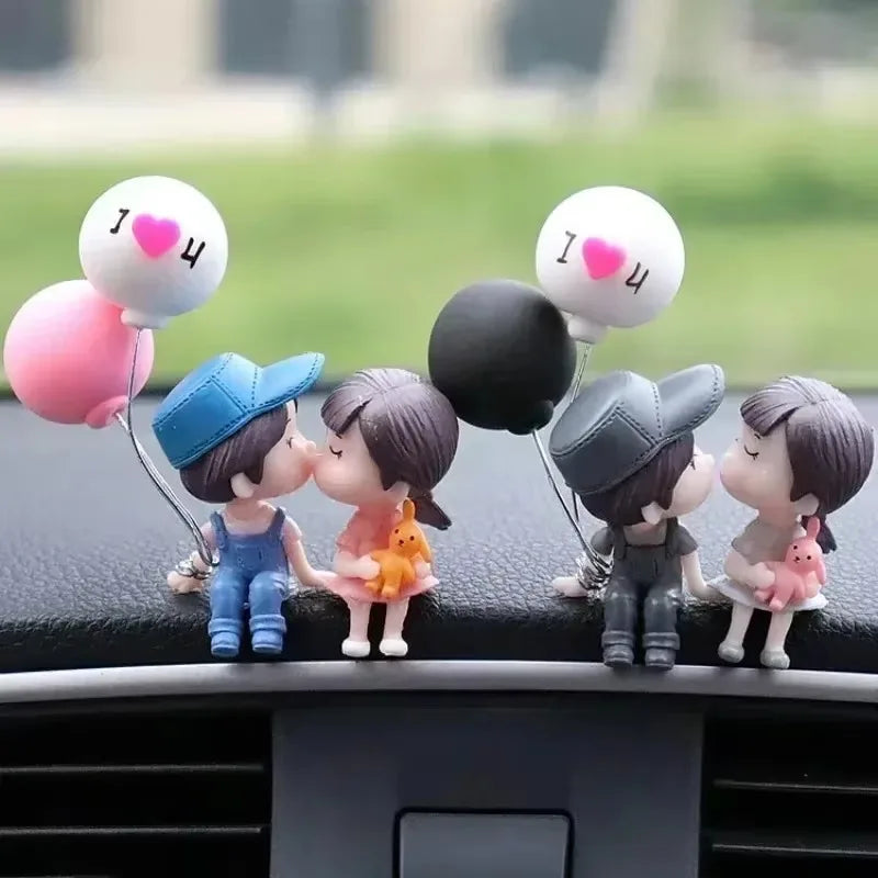 Cute Balloon Couple Resin Decor – Romantic Gift & Home Accent