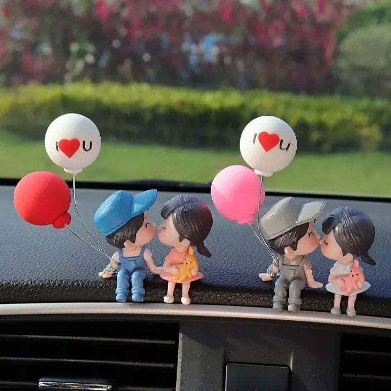 Cute Balloon Couple Resin Decor – Romantic Gift & Home Accent