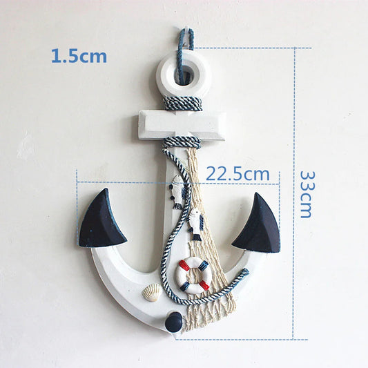 Mediterranean Nauutical Anchor Decor -Coastal Wall Ornament